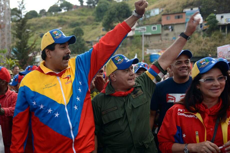 Nicolás Maduro y Diosdado Cabello. Foto: AFP