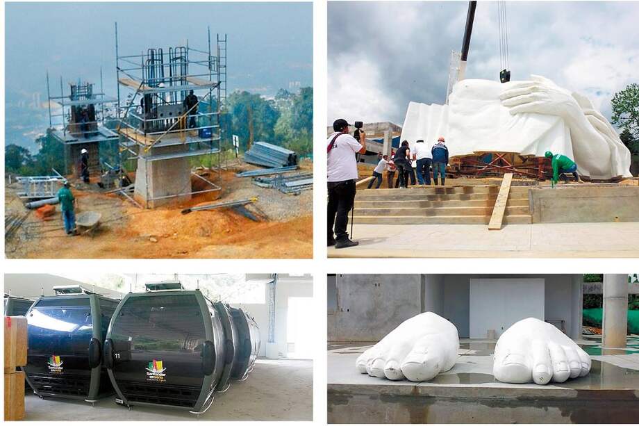 Las obras del ecoparque avanzan. El cristo, el teleférico y la construcción de un hotel serán sus principales atracciones.