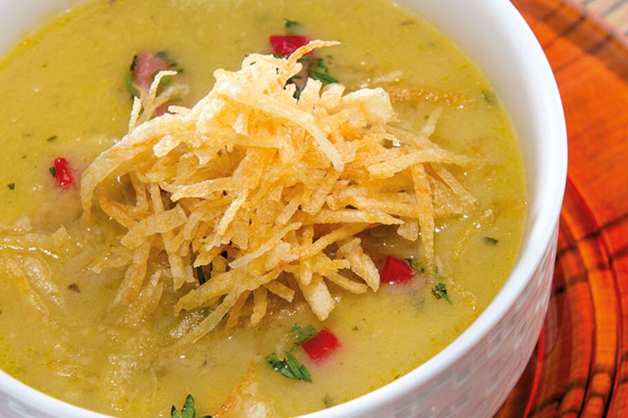 Receta del día: Crema de papa criolla con chorizo y cilantro