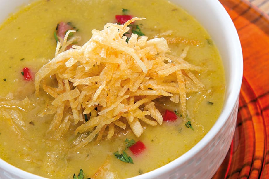 Receta del día: Crema de papa criolla con chorizo y cilantro