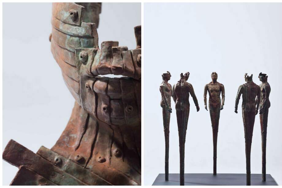 Algunas obras de Joaquín Restrepo. / Cortesía