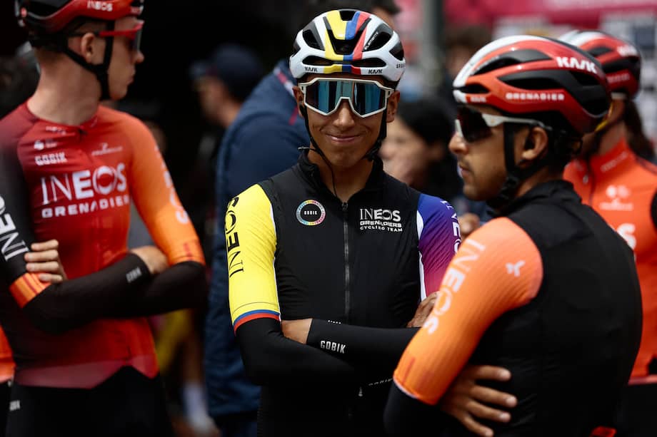 Egan Bernal, campeón de esta carrera en 2021, quedó tercero en la séptima etapa del Giro de Italia 2025.