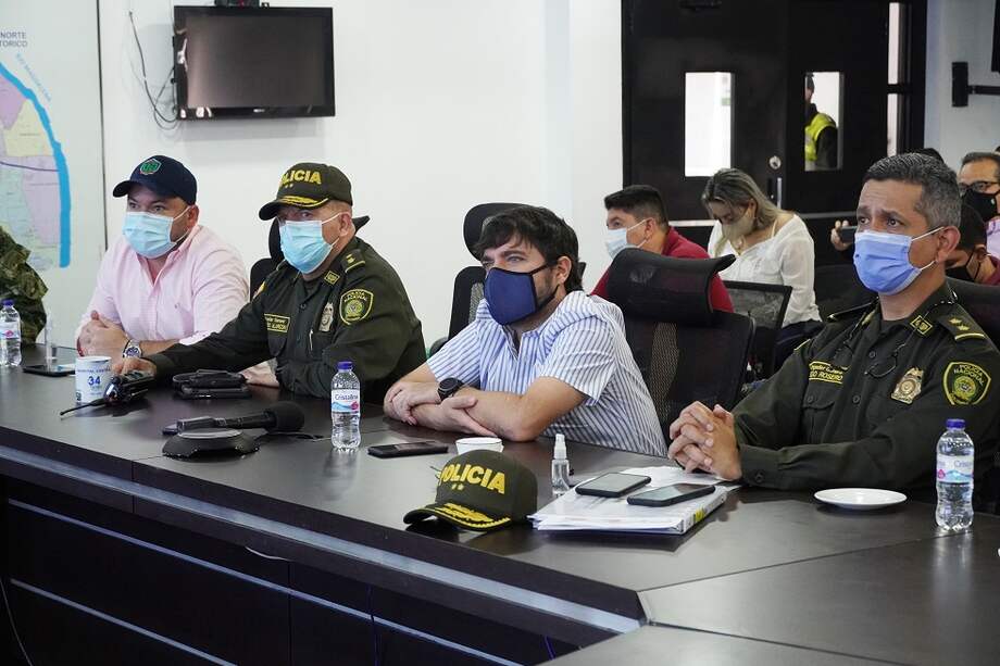 Primer consejo de seguridad del año en Barranquilla, liderado por el alcalde Jaime Pumarejo.