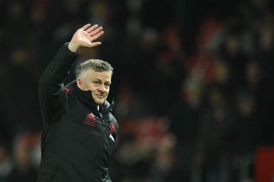Ole Gunnar Solksjaer técnico del Manchester United. / AFP