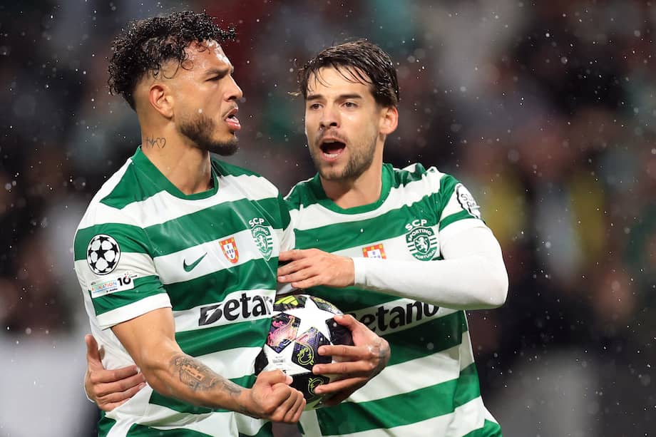 Luis Suárez celebra el 3-3 parcial con el que Sporting llevó la definición de esta serie al tiempo extra.