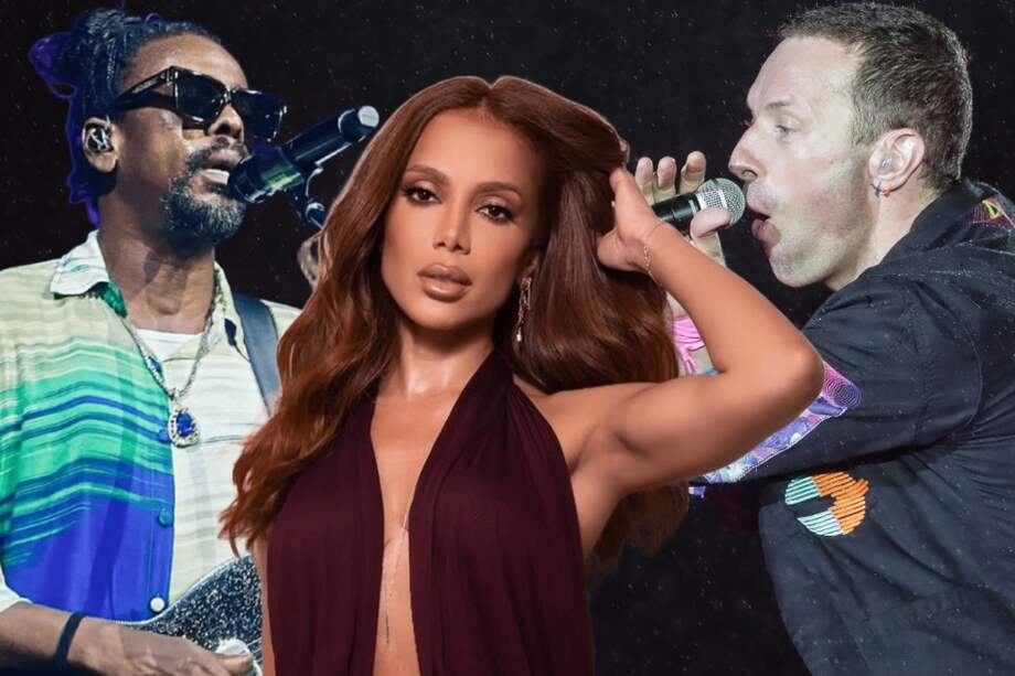 Anitta, Chris Martin y Seu Jorge