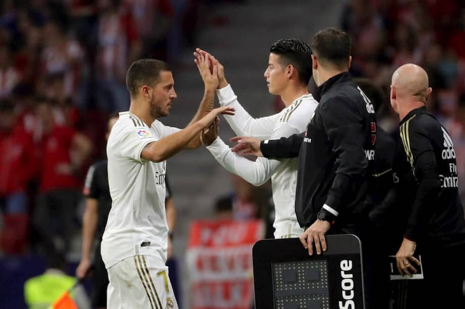 James ingresó en lugar de Eden Hazard. / EFE