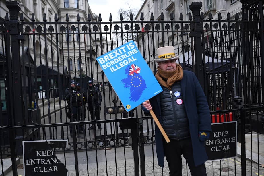 Protestas anti-Bréxit en Londres. EFE/EPA/ANDY RAIN
