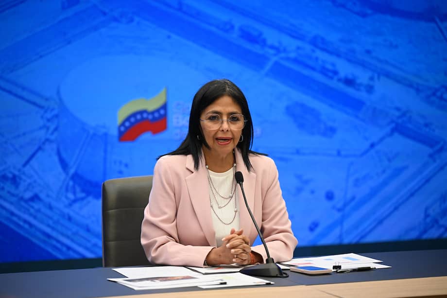 Delcy Rodríguez, vicepresidenta del régimen venezolano.
