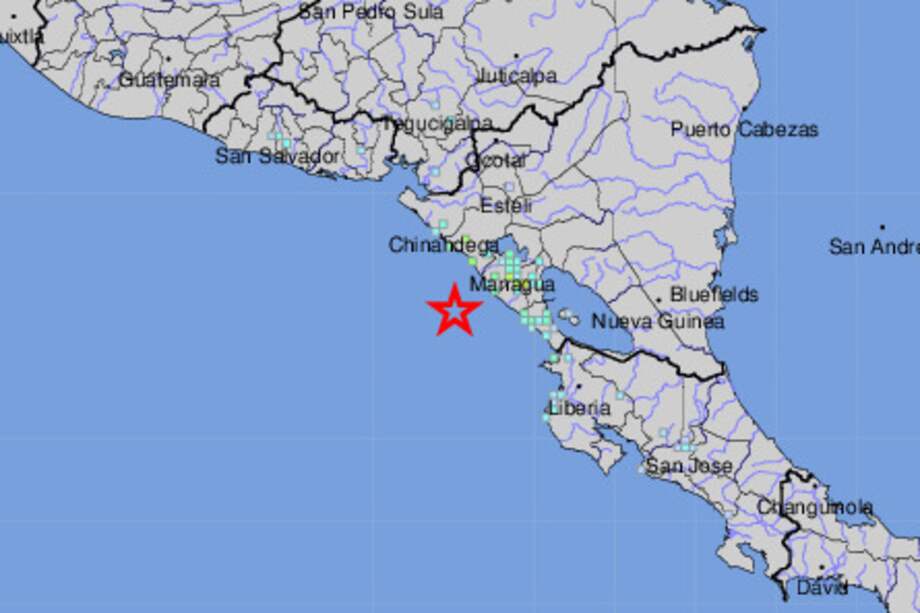 El temblor, que duró varios segundos, se registró a las 1:42 a.m. (hora local) en un epicentro localizado a 54 kilómetros al suroeste de las playas de Masachapa.