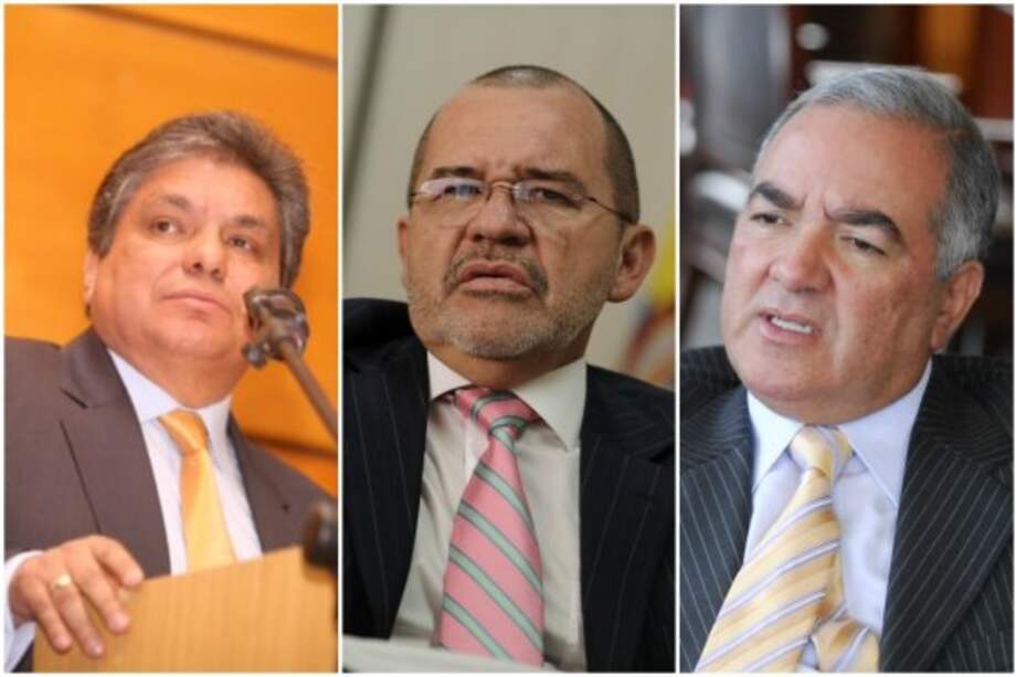 Los candidatos a la Contraloría: Gilberto Rondón, ternado por el Consejo de Estado; Carlos Ardila Ballesteros, por la Corte Suprema de Justicia, y Edgardo Maya, por la Corte Constitucional. / Archivo