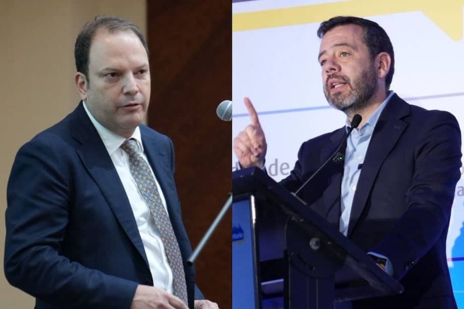 Andrés Santamaría, director Ejecutivo de Asocapitales, y Carlos Fernando Galán, Alcalde de Bogotá y presidente de esa asociación.