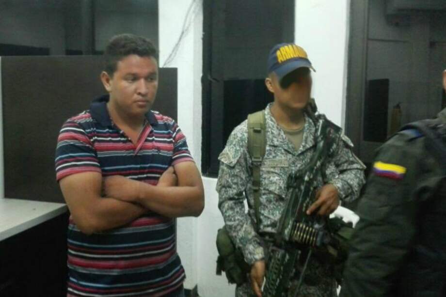 Alias Felipe fue capturado en territorio venezolano. / Cortesía Armada Nacional