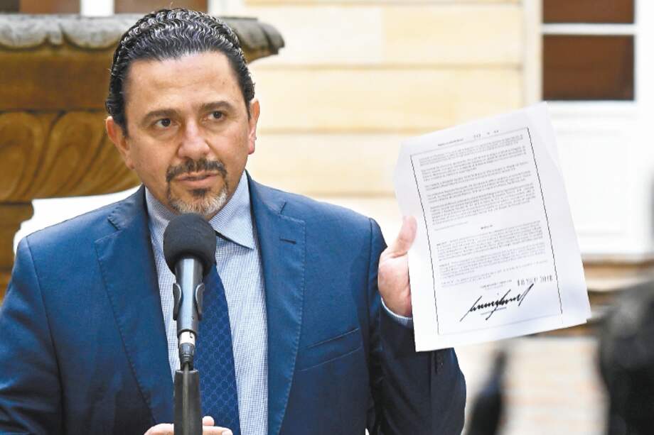 Alto comisionado para la Paz, Miguel Ceballos. / EFE