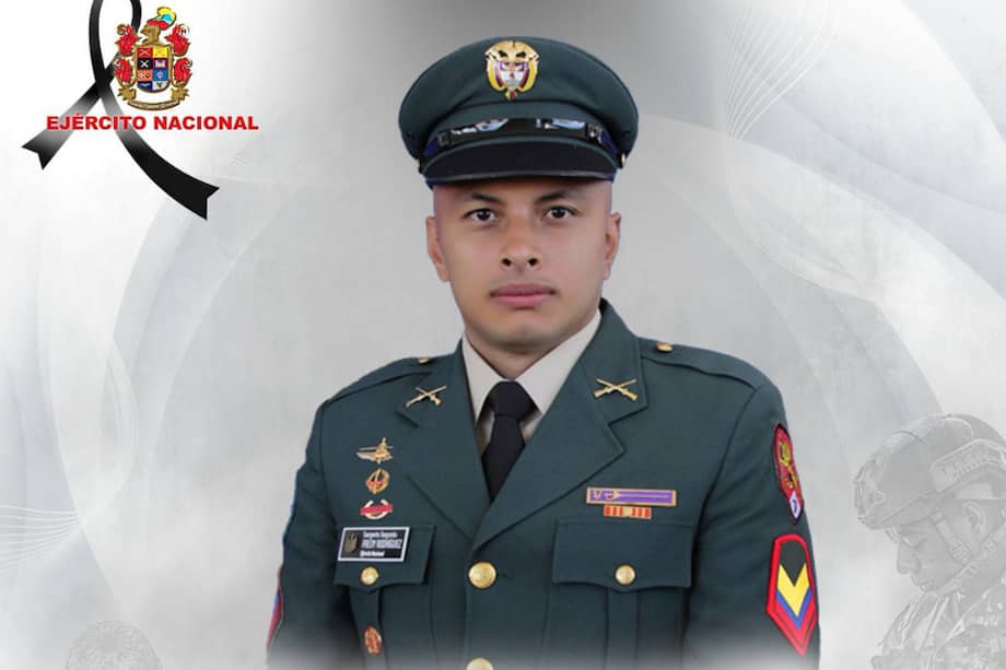 El Ejército confirmó este 3 de diciembre la muerte del sargento segundo Fredy Aldemar Rodríguez Marín.