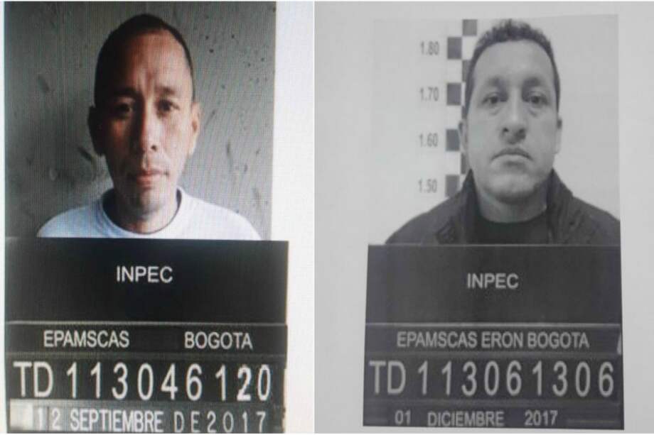 John Alejandro Gutiérrez Rincón, alias "Mayimbú", y Olmedo Vargas Padilla; ex integrantes de las desmovilizadas Farc.