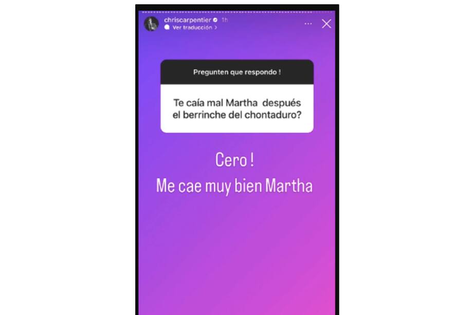 MasterChef Celebrity: Chris Carpentier opinó sin filtros de Martha Isabel Bolaños