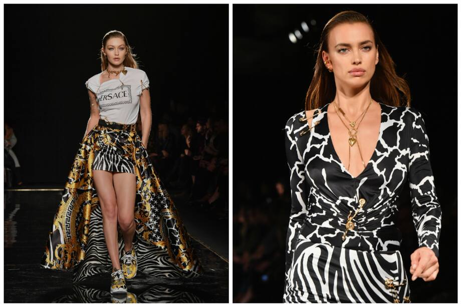 Predominaron los estampados animales, telas metalizadas, prendas en charol, o gorros de lana y gorras deportivas. / Angela Weiss / AFP