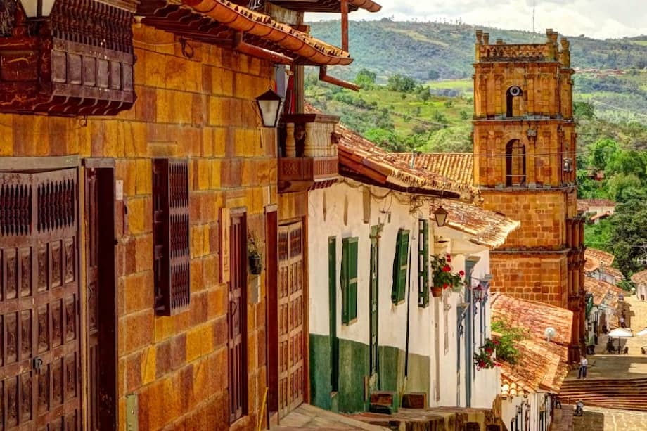 El centro histórico de Barichara, en Santander, tiene un gran porcentaje de construcciones hechas con tierra. / iStock