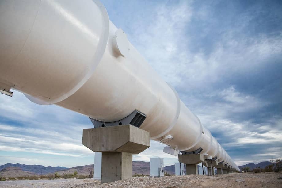La "tubería" de Hyperloop One en el norte de Las Vegas, Estados Unidos. / Tomada de Hyperloop One