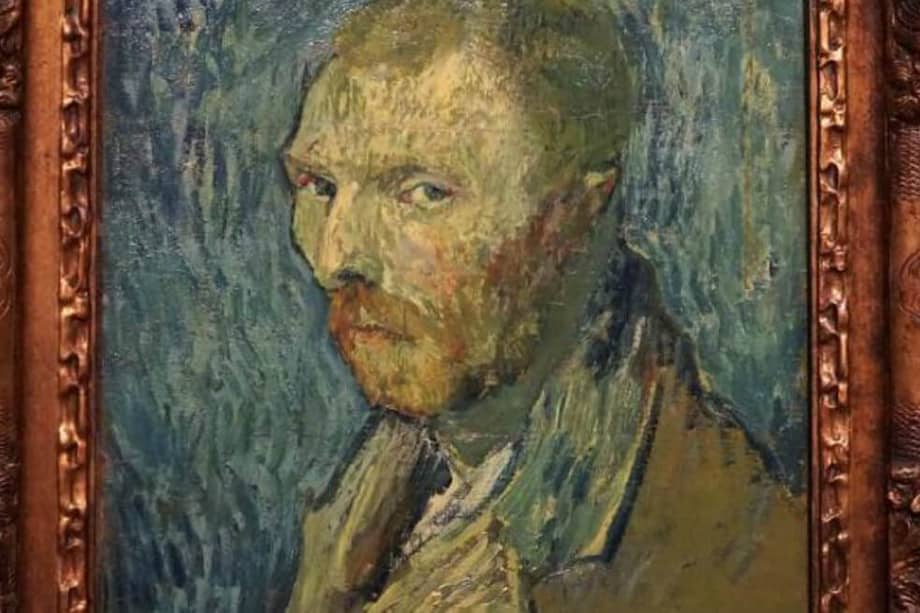 "El autorretrato" fue pintado en 1889. Es un óleo sobre lienzo del artista Vincent van Gogh, quién nació el 30 de marzo de 1853. / Archivo EFE