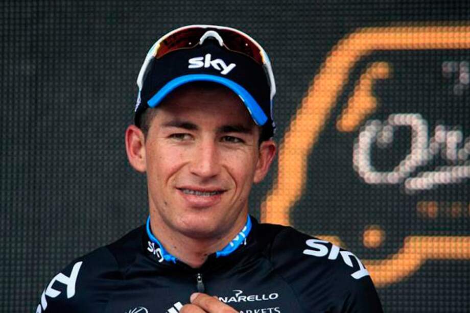 Sergio Luis Henao, pedalista colombiano del equipo Sky. / Cortesía Fedeciclismo