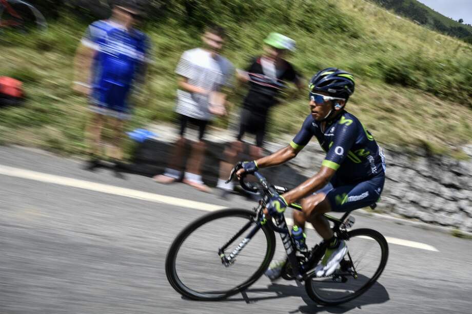 Nairo Quintana terminó segundo en la etapa 13 del Tour. / AFP