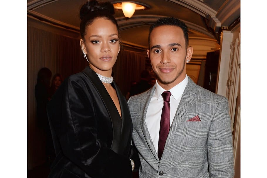 Lewis Hamilton fue vinculado sentimentalmente con Rihanna