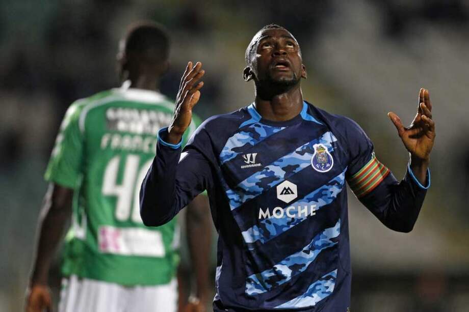 Jackson Martínez celebra el segundo tanto del Porto contra Vitoria Setubal. Foto: AFP