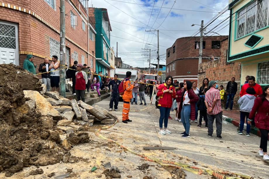 Explosión de tubo de gas en el sur de Bogotá.