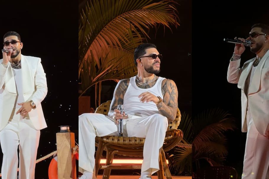 Ryan Castro en su concierto de Medellín.