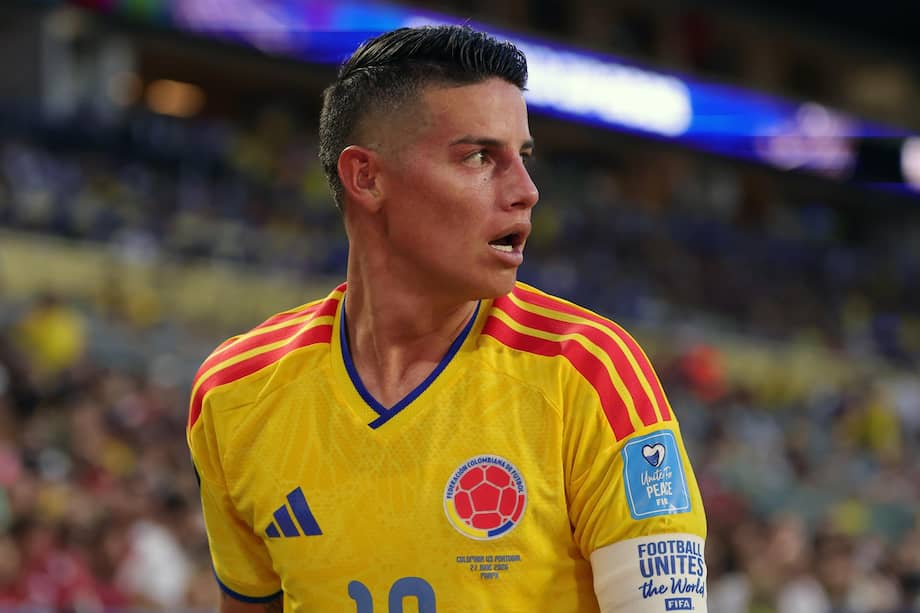 James Rodríguez, jugador de Colombia.
