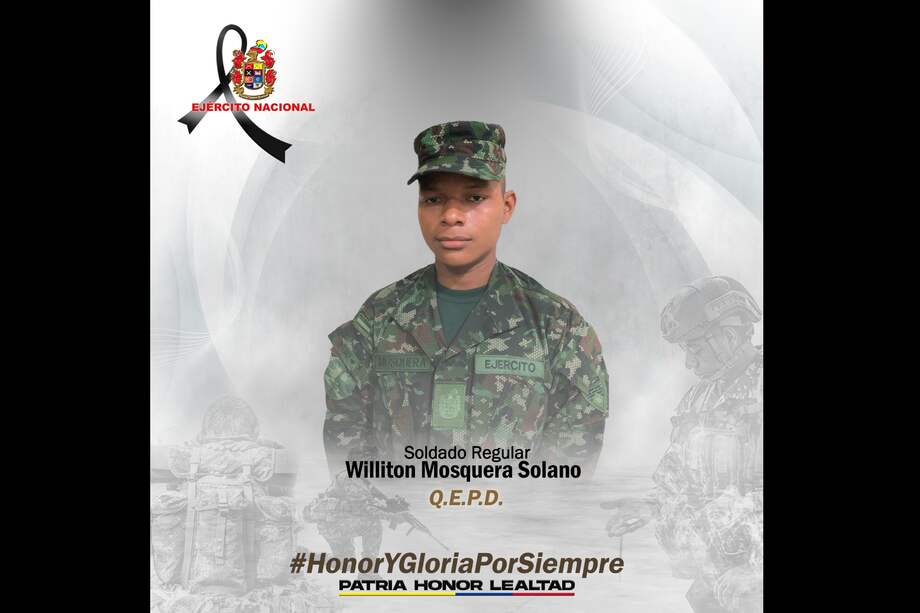 El ataque que causó la muerte del soldado Williton Mosquera, también dejó heridos a un subteniente y dos soldados más.