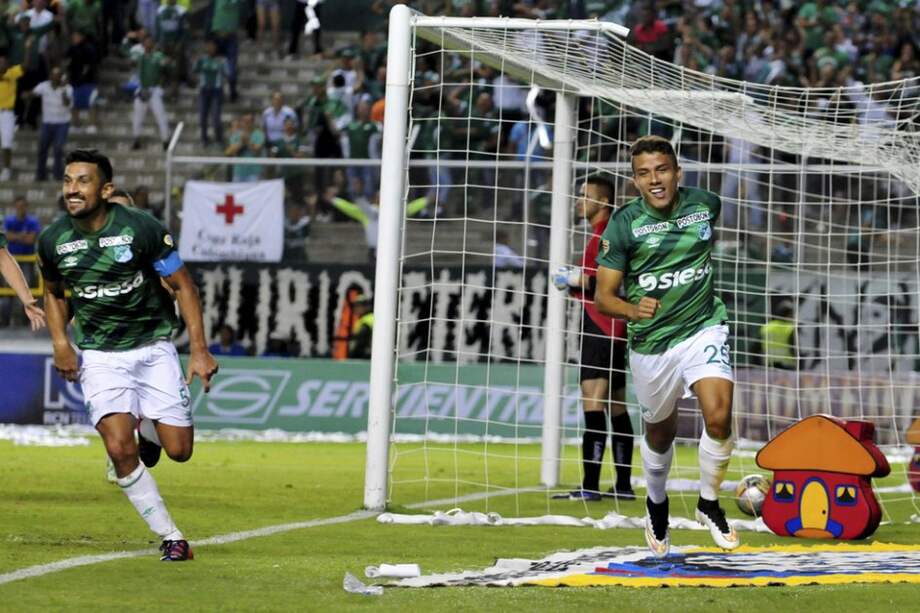 Andrés Felipe Roa celebra uno de sus tantos en el campeonato. Foto: Nelson Ríos
