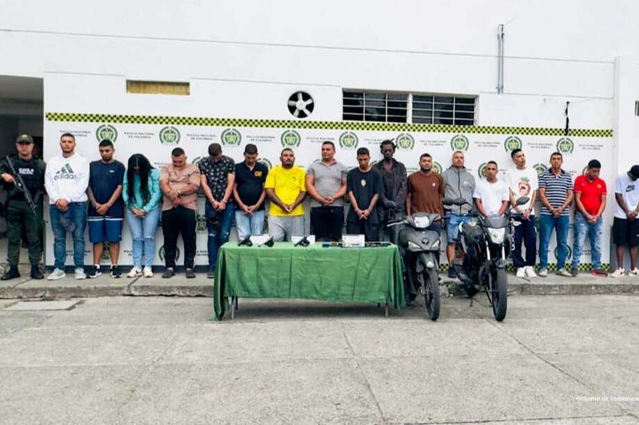 Los presuntos miembros de la Inmaculada estarán detenidos mientras son procesados penalmente./ Cortesía Fiscalía.
