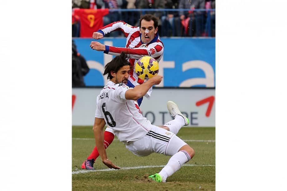 Khedira salió lesionado contra Atlético de Madrid. Foto: EFE