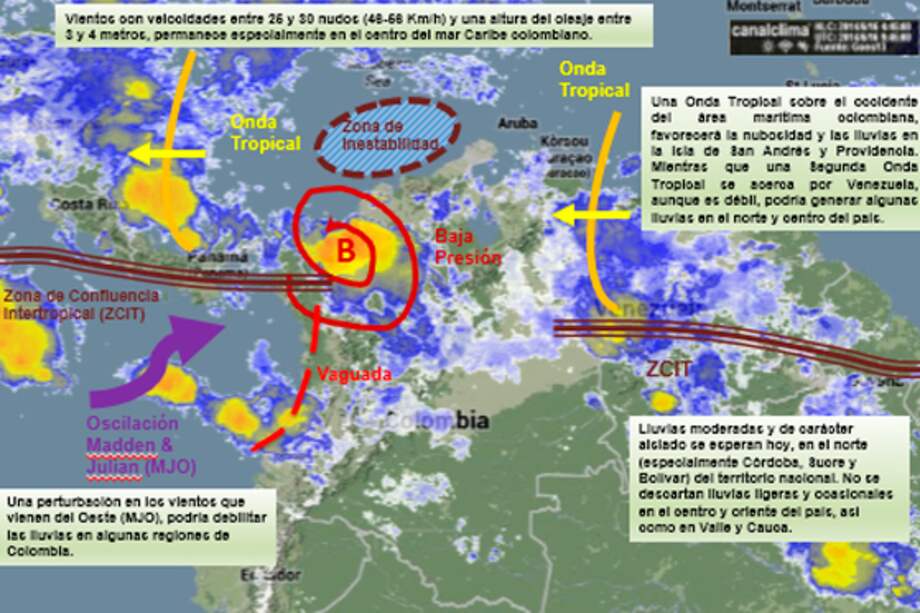 Estado del clima para este lunes 16 de junio