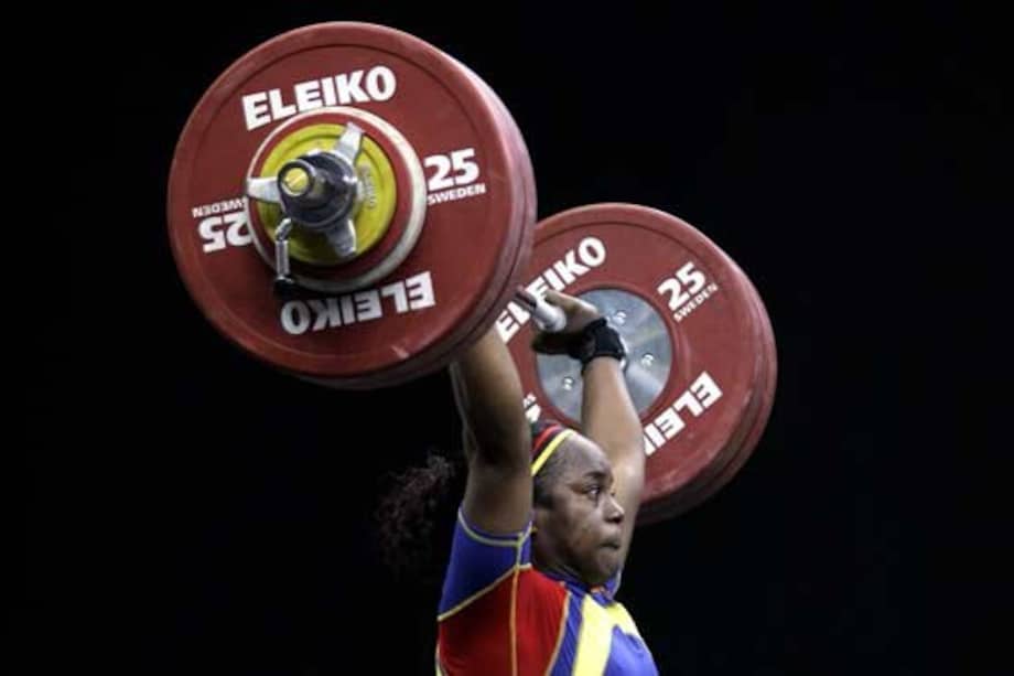 Ubaldina Valoyes logró el octavo oro de Colombia en levantamiento de pesas en los Panamericanos. Foto: Archivo