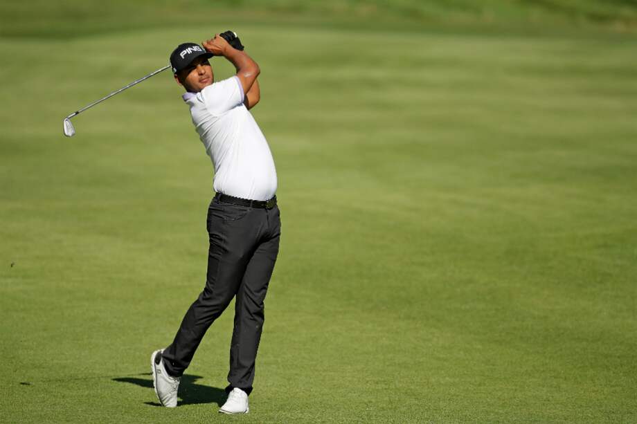 El golfista colombiano Juan Sebastián Muñoz, este viernes, durante la segunda ronda del FedEx St. Jude Classic. / AFP