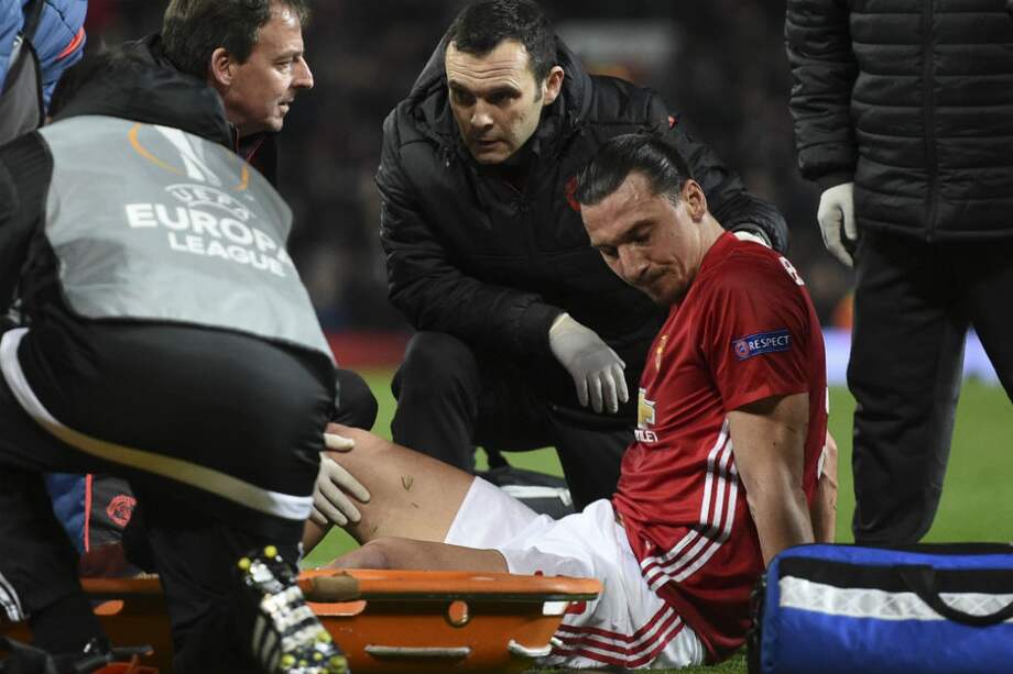 Zlatan Ibrahimovic, delantero del Manchester United. / AFP