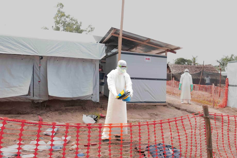 Imagen del un centro de tratamiento del ébola en la República Democrática del Congo en el brote de 2025.