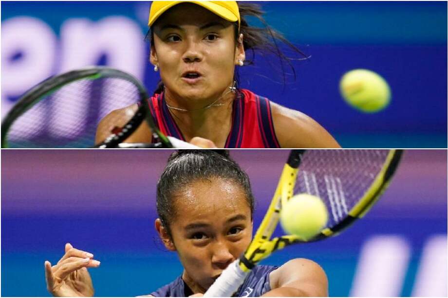 La británica Emma Raducanu y la canadiense Leylah Fernández, las finalistas del Abierto de Estados Unidos 2021.