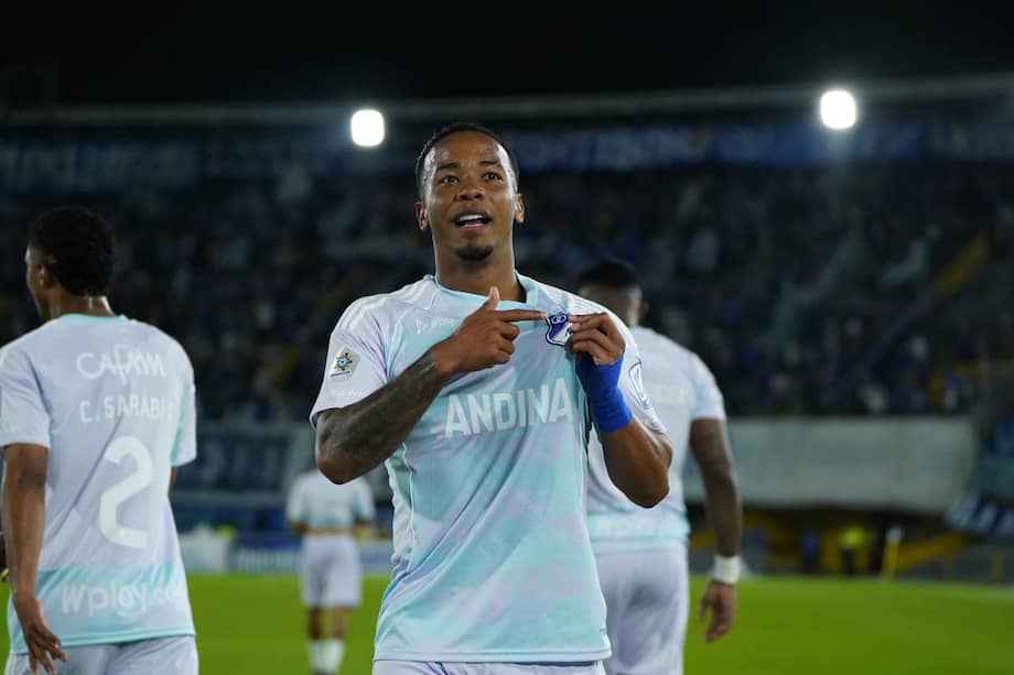 Beckham David Castro, la gran figura de Millonario tras dos asistencias y un gol frente a Deportivo Pereira por la novena jornada de la Liga Betplay 2026-I.