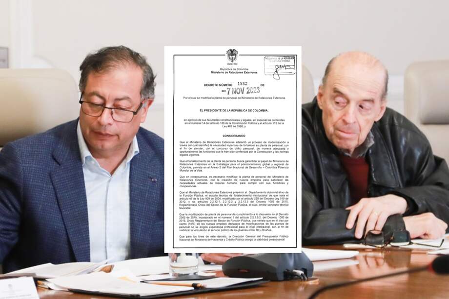 El decreto fue firmado por el presidente Petro el 7 de noviembre de 2023.