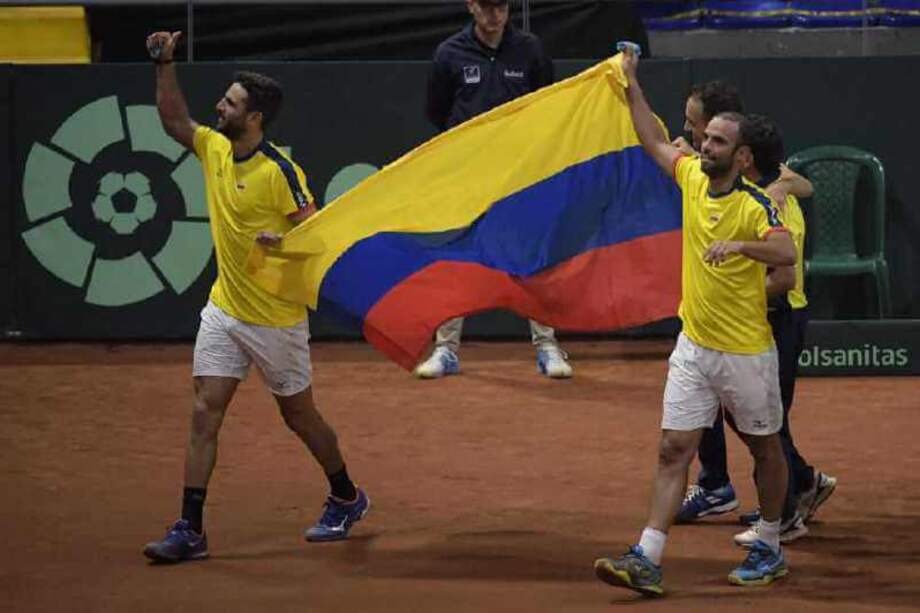 Robert Farah y Juan Sebastián Cabal, pareja de dobles del equipo colombiano. / Gustavo Torrijos