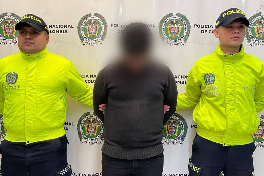 El capturado fue dejado a disposición de la Fiscalía General de la Nación