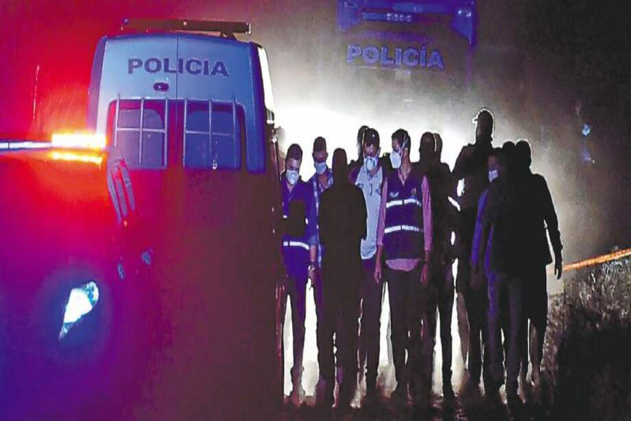 Yefferson Marcial Angulo y Juan Carlos Loaiza fueron capturados en la tarde del 28 de agosto de 2020 por la masacre ocurrida en Cali. / Archivo Particular.