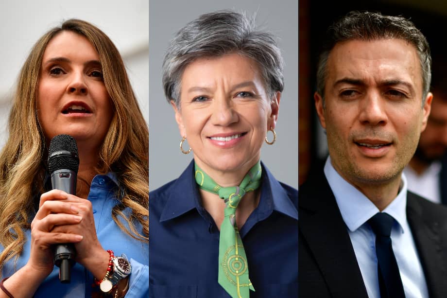 De izquierda a derecha: Paloma Valencia, Claudia López y Daniel Quintero.