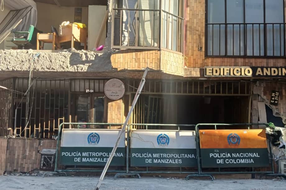 Viviendas en Manizales tras terremoto de este lunes, 10 de agosto, en Colombia.