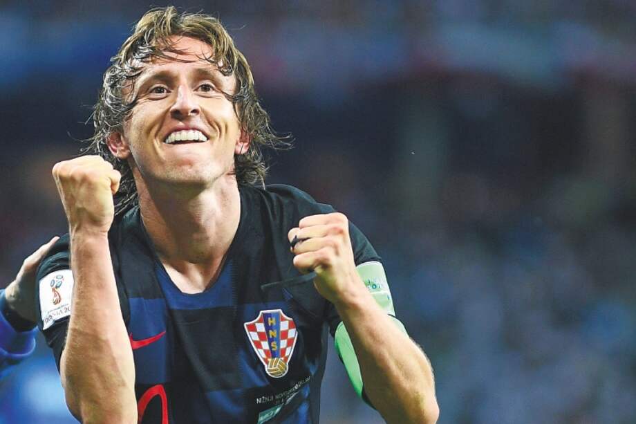 Luka Modric, jugador del Real Madrid, es máximo referente de la selección croata de fútbol. En el Mundial de Rusia 2018 ha marcado dos goles. / EFE